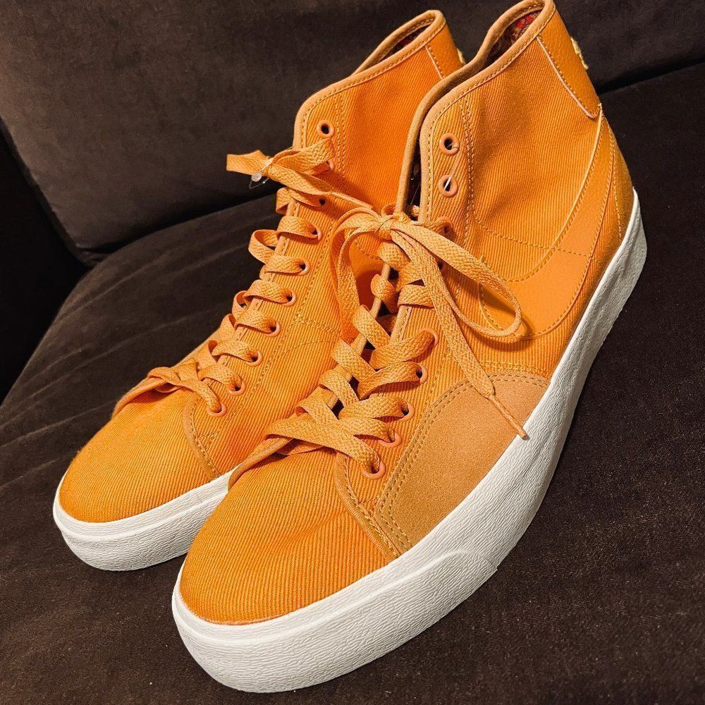 Nike SB Blazer Court Mid Premium Light Curry DH7479-700 Mens Size 12 US 46 EUR